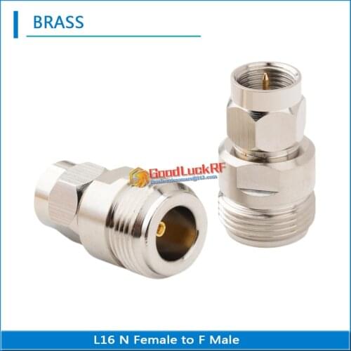 F To N Connector Socket F Male To N Female Plug F- N Nickel Plated Straight Coaxial RF Adapters 50ohm