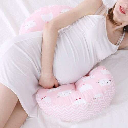 Fashion New Pregnant Woman Pillow Waist Side Sleeping Pillow Sleeping Belly Lift Pillow Multifunctional U Shaped Pillow