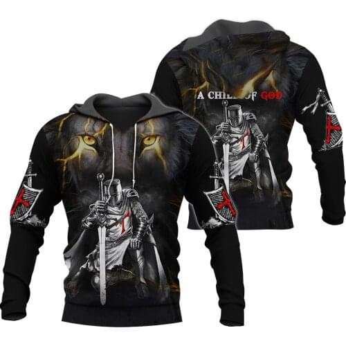 American Knight 3D Hoodie 2021 Men Sweatshirt Streetwear Oversize Casual Zip Pullover Harajuku Hoodie Ropa Hombre Roupa