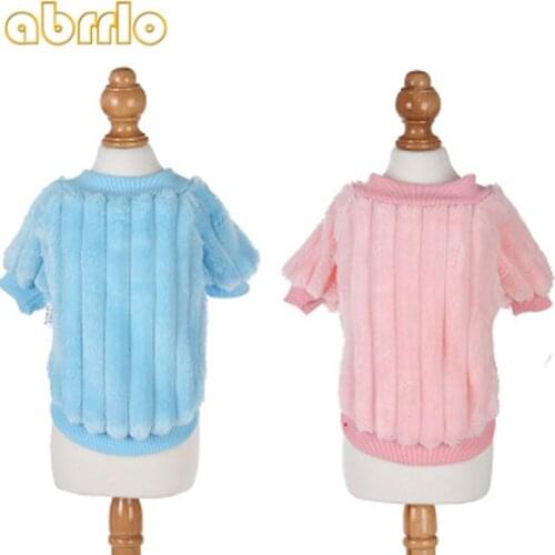 Soft Flannel Pet Dog Cat Sweatshirt Puppy Warm Coat Winter Clothes for Small Medium Dogs Cat Chihuahua Dachshund Pets Clothing