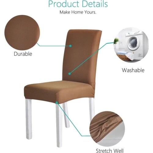 Solid color chair cover Elastic chair cover Universal For Weddings Banquet Restaurant Hotel housse de chaise