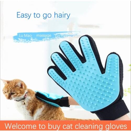 Silicone Pet Grooming Glove For Cats hair Brush Comb Cleaning Deshedding Pets Products for Cat Dog Removal Hairbrush For Animals