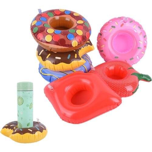 Lifebuoy Swimming Ring Float Inflatable Cup Drink Holder Swimming Pool Float Bathing Pool Toy Party Decoration Bar Coasters