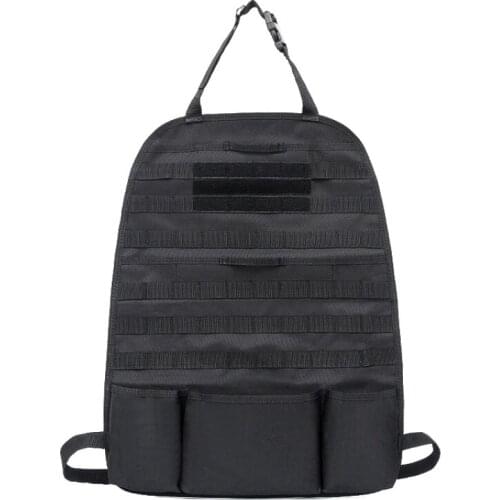 Tactical MOLLE Car Seat Back Organizer Backpack Vehicle Panel Car Seat Cover Protector Universal Fit Hunting Accessories