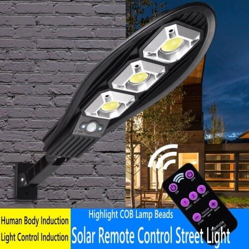 Three-mode Remote Control 90COB / 60COB Outdoor Solar Street Light New Countryside Infrared Motion Sensor Solar Street Light