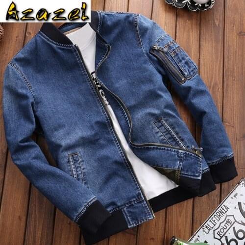 Vintage Men 's Jean Jackets Real Photo Imported Mens Denim Jacket and Coats Plus Size 4XL Overcoats Air Force Jackets Mens C2103