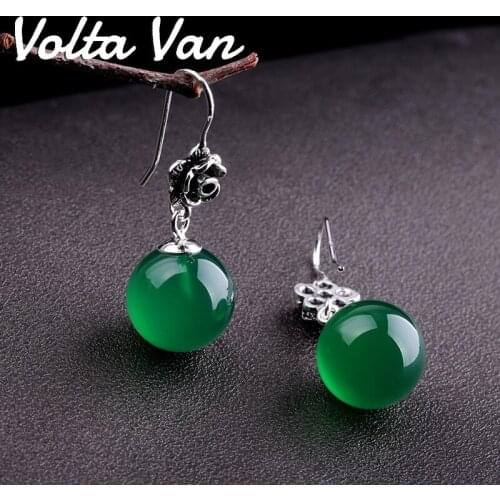 Volta Van 925 Sterling Silver Drop Earrings Pendientes Plata 2021 New Fine Jewelry Elegant Trendy Concise Flower Earrings Party
