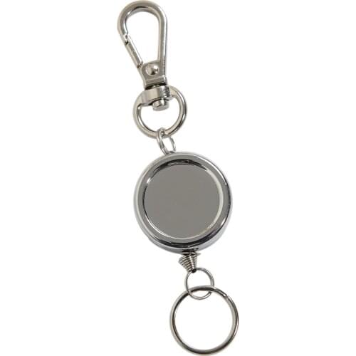 Retractable Keyring Key Chain ID Badge Holder Extendable Rope Key Ring Tool