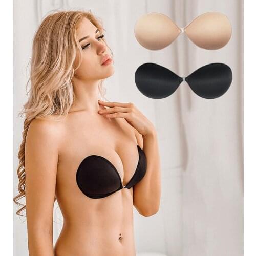 Reusable 1 Pair Invisible Silicone Pasties Chest Stickers Adhesive Bra Push Up Breast Pad Nipple Covers Accessories Intimates