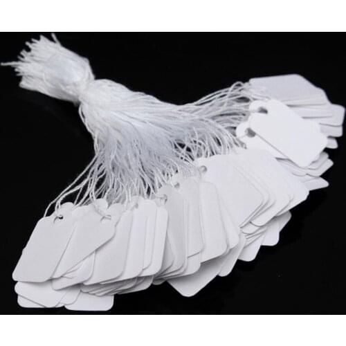 100pcs Rings Earrings Price Tags Writable Blank Labels Jewelry Tags Supplies