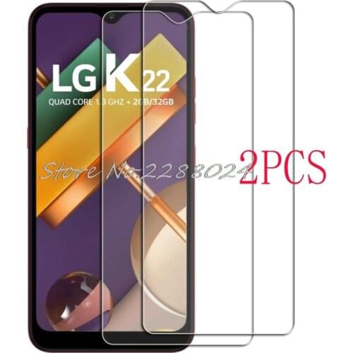 2PCS FOR LG K22 LMK200Z, LMK200E, LMK200B, LM-K200 Tempered Glass Protective On K12+ Plus Screen Protector Film Cover