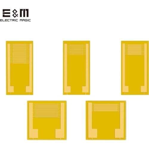 5Pcs Flexible Interdigital Electrode for PI Wearable Flexible Electrode Flexible Thin-film Sensor Sputtering Plating Biosensor