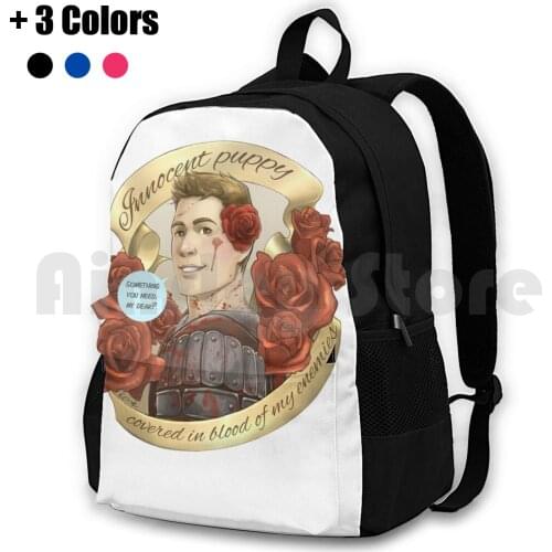 Alistair Outdoor Hiking Backpack Waterproof Camping Travel Alistair Dragon Age Blood Innocent Poppy Covered In Blood Of My