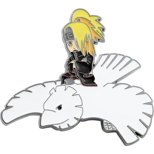 Anime Deidara Fashion Cartoon Cute Metal Retro Enamel Pin Clothes Bag Lapel Badge Pin Pin Accessories Gifts for Friends