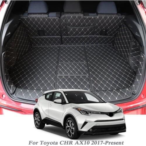 Car Styling PU Leather Trunk Mat Rear Liner Cargo For Toyota CHR AX10 2017-Present LHD Carpet Tray Protector Pad Auto Accessoy