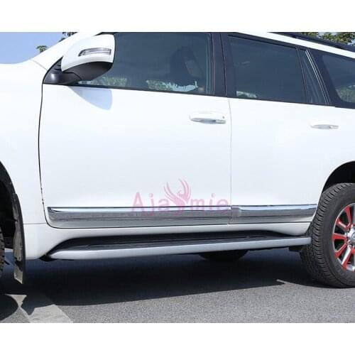 For Toyota Land Cruiser Prado FJ150 2010-2018 Body Side Door Garnish Trim Chrome Car Styling Prado Accessories