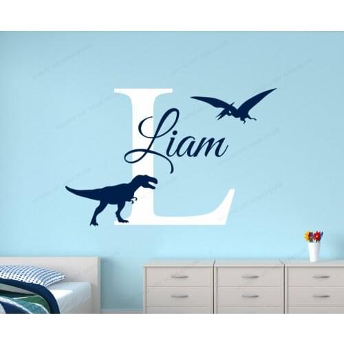 Customize wall name decals kids room wall stickers custom name wall decal for baby art mural HJ130