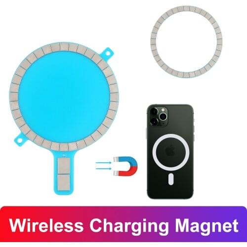 Wireless Charger Magnet Safe For iPhone 12 Mini 11 Pro Max Phone Case Strong Magnetic Adsorption Charging Accessories