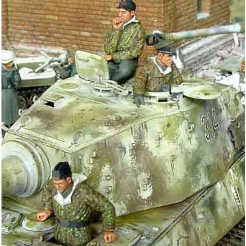 1/35 Scale Unpainted Resin Figure Tank Crew 3 figures collection figure
