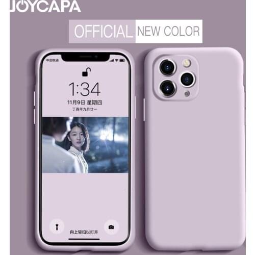 Thin Soft Liquid Silicone Case For iPhone 11 Pro X XR XS Max Original Color Cover For iPhone 12 MIni 5S 6 6s 7 8 Plus Back Shell