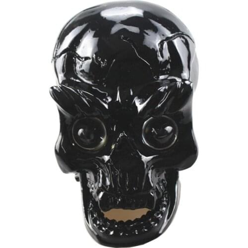 Custom Universal Motorcycle Retro Skull Headlight Head Light Lamp LEDMotorbike For Honda Yamaha Touring Cafe Racer Bobber