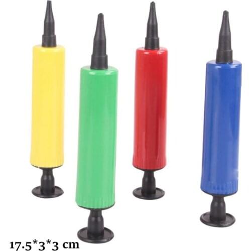 Balloon Pump Balloon Accessories Hand Push Inflator Air Pump Portable Balloon Pump Plastic Hand Held Needle Party Supplies