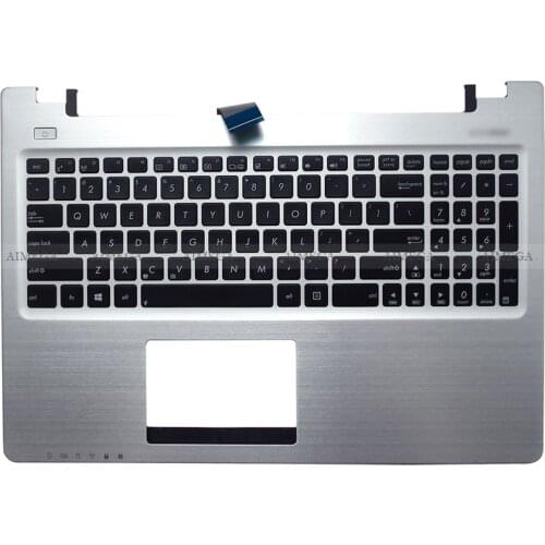 NEW Laptop Palmrest Upper Case US Keyboard For Asus K56 K56C K56CB K56CM K56CA A56 A56C S56C S56 R505C S550C Silver