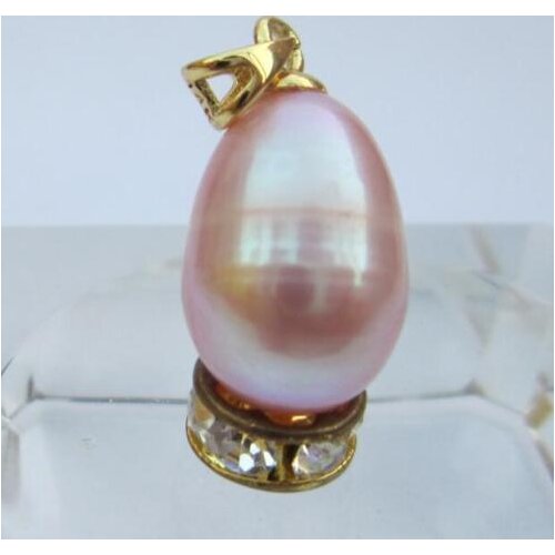 Baroque pendant 10-13.2mm south sea purple pearl pendant # 07