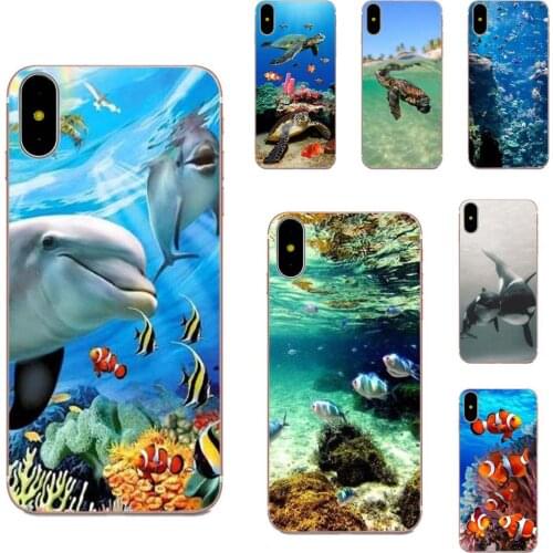 For Huawei p40 lite pro Honor 20i 20 10i 10 lite Y9 Y7 Y6 Y5 Prime 2019 2018 Mate 20 Lite TPU Transparent Shell Case Sea Lifes