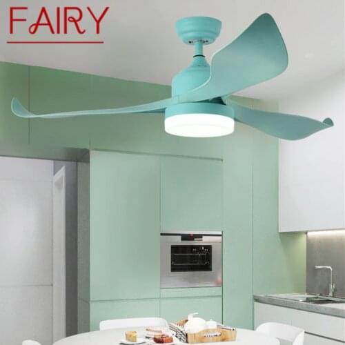 FAIRY Modern Ceiling Fan Lights Lamps With Remote Control Fan Lighting Contemporary Decorative For Dining Room Bedroom