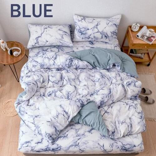 Quilted Sanding Duvet Cover Set Marble Duvet Cover&Pillowcase Bedding Set for Single Double Bed 2021 New Bed Linen
