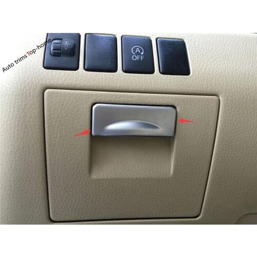 Yimaautotrims Main Driving Storage Box Sequins Cover Interior Mouldings Trim Fit For Toyota Highlander KLUGER 2014 2015 2016 ABS