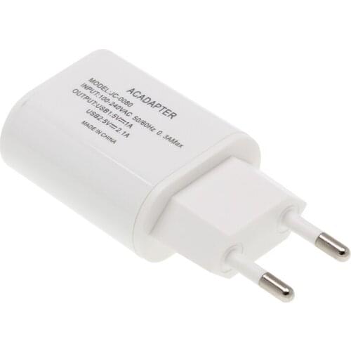 2 USB Charger 5V 2A EU Plug adapter Wall Mobile Phone Charger Portable Charge For Samsung Xiaomi Charging Tablet 300pcs/lot