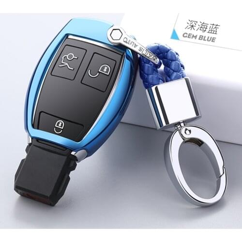 2019 New Soft TPU Car Key Cover Case For Mercedes Benz C Class W205 GLC GLA Car Styling Key Shell Protection keychain Accessorie