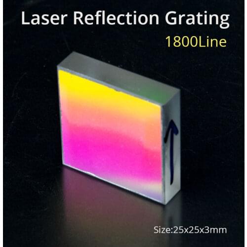 25mm K9 Optical Glass Laser Reflection Grating Light Spectral Decomposition Precision Optics Component Shine Wavelength 250nm