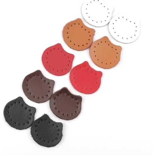 4pcs/lot Leather Bag Buckle Handmade Wallet Stitches Clasp Buckle Red Black Coffee Bear Shape For DIY Handbag Accessories #B