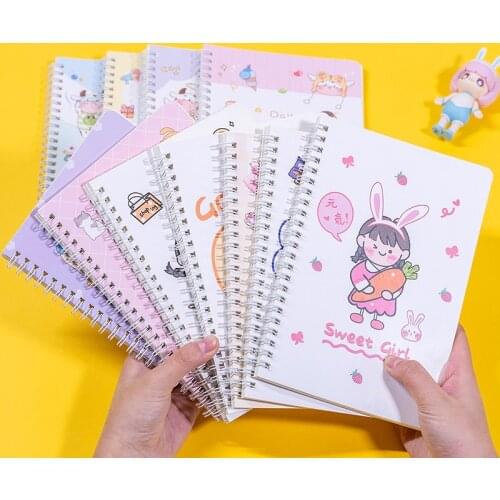 A5 Simple Thick Coil Notebook Loose-leaf Notebook Cute Student Small Fresh Notepad