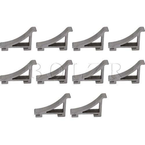 BQLZR 10 x Aluminum Alloy 1.3 Inch Freezer Shelf Support Brackets Silver