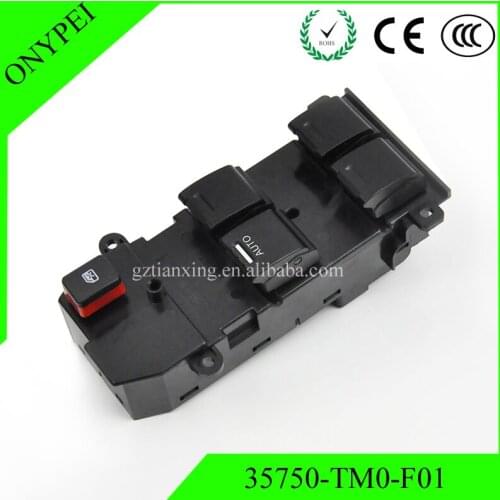 35750-TM0-F01 Power Window Master Control Switch For 2009-2011 Honda City Fit 35750TM0F01