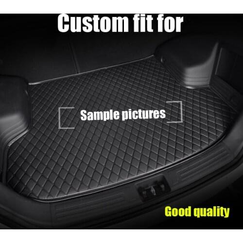 Car trunk mat for BMW F10 F11 F15 F16 F20 F25 F30 F34 E60 E70 E90 1 3 4 5 7 Series GT X1 X3 X4 X5 X6 Z4 3D car-styling carpet