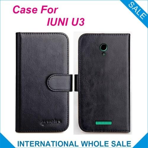 IUNI U3 case Flip leather case Imported high-grade materials 100% handmade cell phone case for IUNI U3