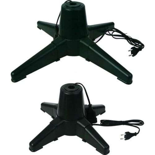 M89B EU Plug 40/50cm Christmas Tree Electric Rotating Base Stand Xmas Tree Bottom Support Holder Christmas Decoration Parts