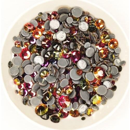 Top Quality Siam Volcano Hot-Fix Rhinestones SS6-SS30 FlatBack Strass Garment Rhinestone Garment Stone DIY Accessories