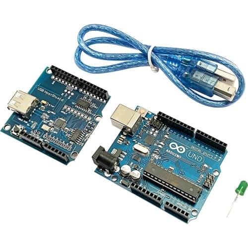 USB Host Shield 2.0 Support Google ADK+UNO R3 ATMEGA16U2+MEGA328P Chip Development Board For Arduino with USB cable