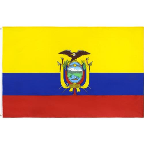 The Republic of Ecuador flag 90x150cm Polyesty Decorative Flags Banners Ecuador National Flag Ecuadorians flag NN104