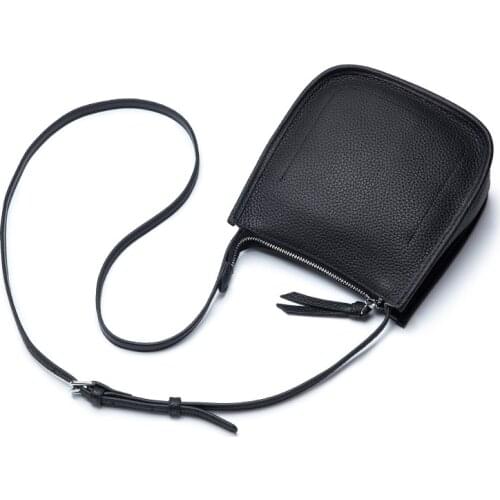 Women Bucket Bag Genuine Leather Messenger Bag Lady Shoulder Bag Simple Crossbody Bag Tote High Quality Flap Bag