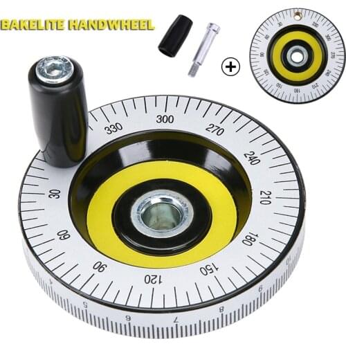 1pc CNC Lathe Handwheel Grinder Machinery Accessaries Milling Machine Revolving Hand Wheel Inner Diameter 10mm/0.4inch