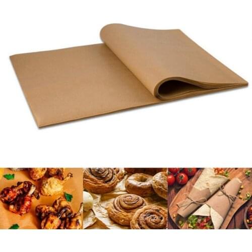 100pcs Parchment Baking Paper Barbecue Double-sided Silicone Oil Paper Parchment for Oven Paper Baking Sheets Bakery BBQ Mats