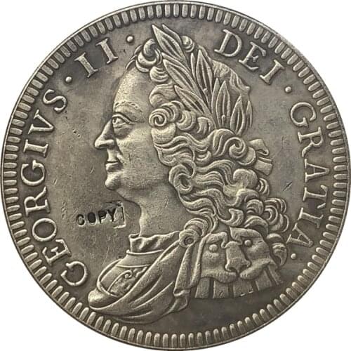 1746 United Kingdom 1 Crown copy coins