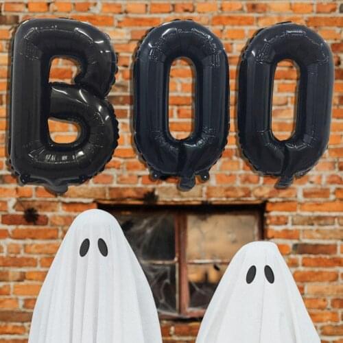 2 Colors 1 Set Excellent Halloween Balloon Garland Set Aluminum Foil Balloon Set Reusable Home Decoration